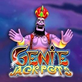 Genie Jackpots slot logo by Blueprint Gaming at Hypekasino Casino