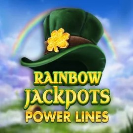 Rainbow Jackpots Power Lines by Red Tiger Gaming, showcased at hypekasinocasino.de – game logo