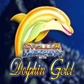 Dolphin Gold with Stellar Jackpots slot icon by Lightning Box Game, available at Hypekasino Casino