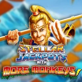 Official Jackpots logo: Stellar Jackpots with More Monkeys by Lightning Box Game at Hypekasino Casino