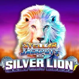 Stellar Jackpots with Silver Lion slot visual from Lightning Box Game available on hypekasinocasino.de