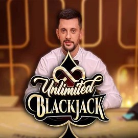 Unlimited Blackjack logo by Ezugi Hypekasino Casino